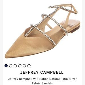 Jeffrey Campbell Sz 9, Pristina Natural Satin Silver